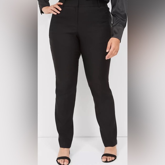 Lane Bryant “The Allie” Signature Fit All Seasons Stretchy Curve Hug Black Pants - Picture 1 of 6
